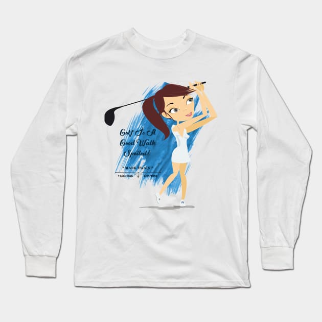 SEXY GOLFER Long Sleeve T-Shirt by xposedbydesign